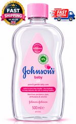Johnson'S Baby Oil (1 X 500 Ml) Moisturising Baby Oil to Protect Delicate and Dr