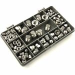 105 ASSORTED PIECE A2 STAINLESS STEEL M4 M5 M6 M8 M10 DOME ACORN NUTS KIT