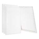 Stretched Canvas, 6 Pcs 24" x 16" Rectangle Canvas for Painting, White