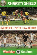 1980 CHARITY SHIELD LIVERPOOL v WEST HAM