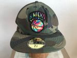 NEW YORK KNICKS HWC CAMMO  BASKETBALL CAP NEW ERA 59 FIFTY,TIE DYE, 7 3/8 ME