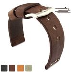 Genuine Leather Watch Strap Band Regular and Extra Long 18 20 22 24 Riviera MM