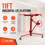 11FT Drywall Hoist Plaster Board Sheet Panel Lift/Lifter Heavy Duty Red