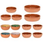 Terracotta Tapas Dishes Ramekin Oven Cooking Cazuelas Spanish Serving Dip Bowls