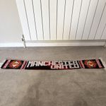 Manchester United Football Scarf "Pride of the North" Black Red White
