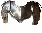 Medieval Knight Armour Pauldrons & Gorget Shoulder Armor 18 Gauge LARP SCA Reena