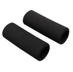 Motorcycle Comfort Foam Sleeves Motorbike Universal Over Grip Black Pair 130mm