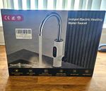 Instant Electric Heating Water Faucet 3300W Chrome High Arc 360° Swivel Tap