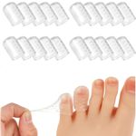 20PCS Silicone Toe Protectors Gel Toe Caps Soft Toe Sleeves Foot Cushions
