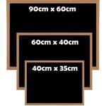 BLACKBOARD WOODEN FRAMED CHALK BOARD OFFICE NOTICE MENU SMALL-LARGE ALL SIZE UK