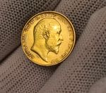 Half Sovereign Coin 1910 Solid Gold 22 Carat 4g Edward Vll Bullion