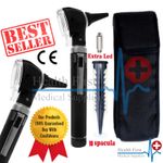 Professional Black Medical Diagnostic OTOSCOPE KIT set, 10 x Free Ear Specula