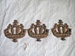 Vintage key holes escutcheons French Empire Fish in fountain Versailles Ebeniste