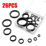 26PCS Fishing Rod Repair Kit Ceramic Guide Ring Wear Resistant Rod Eye Kit GB