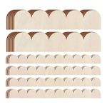 24pcs Unfinished Scalloped Decorative Wood Trim Decorative Wood Molding DIY