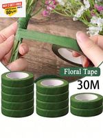5PCS DARK GREEN Floristry Floral Stem Tape Corsages Buttonhole Flower Stamen