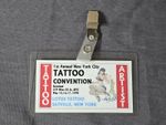 RARE 1st Annual New York City Tattoo Convention May 15-17, 1998 Artist Badge