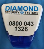 PYRONIX DELTABELL BLUE DUMMY ALARM BOX TWIN FLASHING BLUE LED LIFETIME GUARANTEE