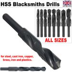HSS Blacksmith Drill Bit Stepped 13mm Shank Bits All Sizes 13.5mm - 26mm Metal