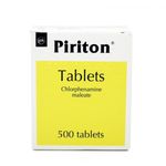 Piriton Tablets Pack of 500 | Hayfever Relief | Bulk Buy Hayfever Tablets
