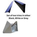 Flat Roof Gutter Drip Trim 2.5M - DIY EPDM Membrane Roofing Permaroof 2 Parts UK