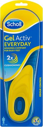 Scholl Gelactiv Every Day Insoles for Men - anti Foot Fatigue Comfort Insoles -