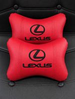 2Pcs Lexus Premium Headrest Pillows (Set of 2 pillows) - Custom Embroidered Neck
