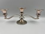 Vintage silver plated candelabra.