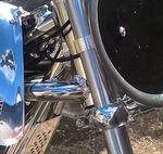 PRE 65 MOTO CROSS FRONT FORK NUMBER BOARD BRACKETS TO FIT A 35mm FORK LEG