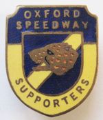 OXFORD CHEETAHS - Superb Vintage 1962 SUPPORTERS CLUB Enamel Speedway Pin Badge