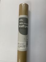 2x wilko Kraft Paper Roll 50cm x 6m roll 100% recyclable