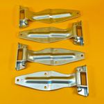 Rear Barn Door Hinge Tailboard Bracket Blade Nut & Bolt Truck Trailer 4Pc Set