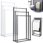 3 Tier Free Standing Towel Drying Rail Stand Unit Rack Storage Bathroom Stand UK