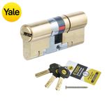 Yale uPVC Door Lock TS007 3* Star Euro Cylinder Anti Snap bump  Key/Key - Brass