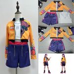 Kids Girls KPop Demon Hunters Cosplay Rumi Costume Fancy Dress Outfit Xmas Gift