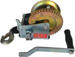 Manual Hand Winch 1200lbs Boat Trailer Caravan 7m 23ft Strap Length Marine Pull