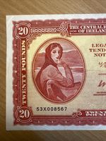 Lady Lavery 1975 banknote Irish punt Ireland old money  £20