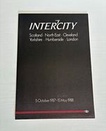 InterCity Public Timetable Scotland-North East-Yorkshire-London 1987-88