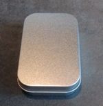 Silver1oz Hinged Tobacco Tin New Without Tags Can Be Used For Most Storage Items
