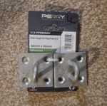 Perry Chain Staple on Plate 50 x 50mm No.512 - 2pk - Galvanised