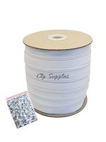 White No3 Nylon Continuous Zip  chain and Auto-lock sliders Upholstery Cushions+