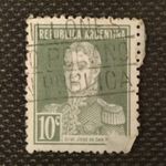 Argentine Republic 1923 Stamp Fine Used 10c. General Jose De San Martín