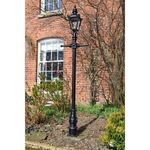 Victorian Black 2.2m Lamppost in Solid Cast Iron and Steel – Best Seller!