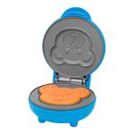 Bear Shape Mini Waffle Maker 550W Non Stick Compact Blue