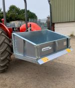 Tractor Mounted Transport Box 5′ 1.5m wide Tipping Galvanised from Jacksta