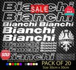 BIANCHI Vinyl Decal Stickers Sheet Bike Frame Cycling Cycle Bicycle 20 New