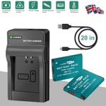 2PCS Battery+Charger For Canon Ixus NB-11L,132,135,145,150,140,155,160,165,170