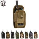 Tactical Radio Pouch Walkie Talkie Carry Case Molle 600D Nylon Belt Holder Bag