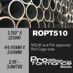 2.99 metres of CDS Roll Cage Tube: ROPT510 44.45mm x 2.64mm  MSA & FIA Legal
