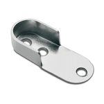 Wardrobe End Supports Brackets for Oval Hanging Rails 30x15mm